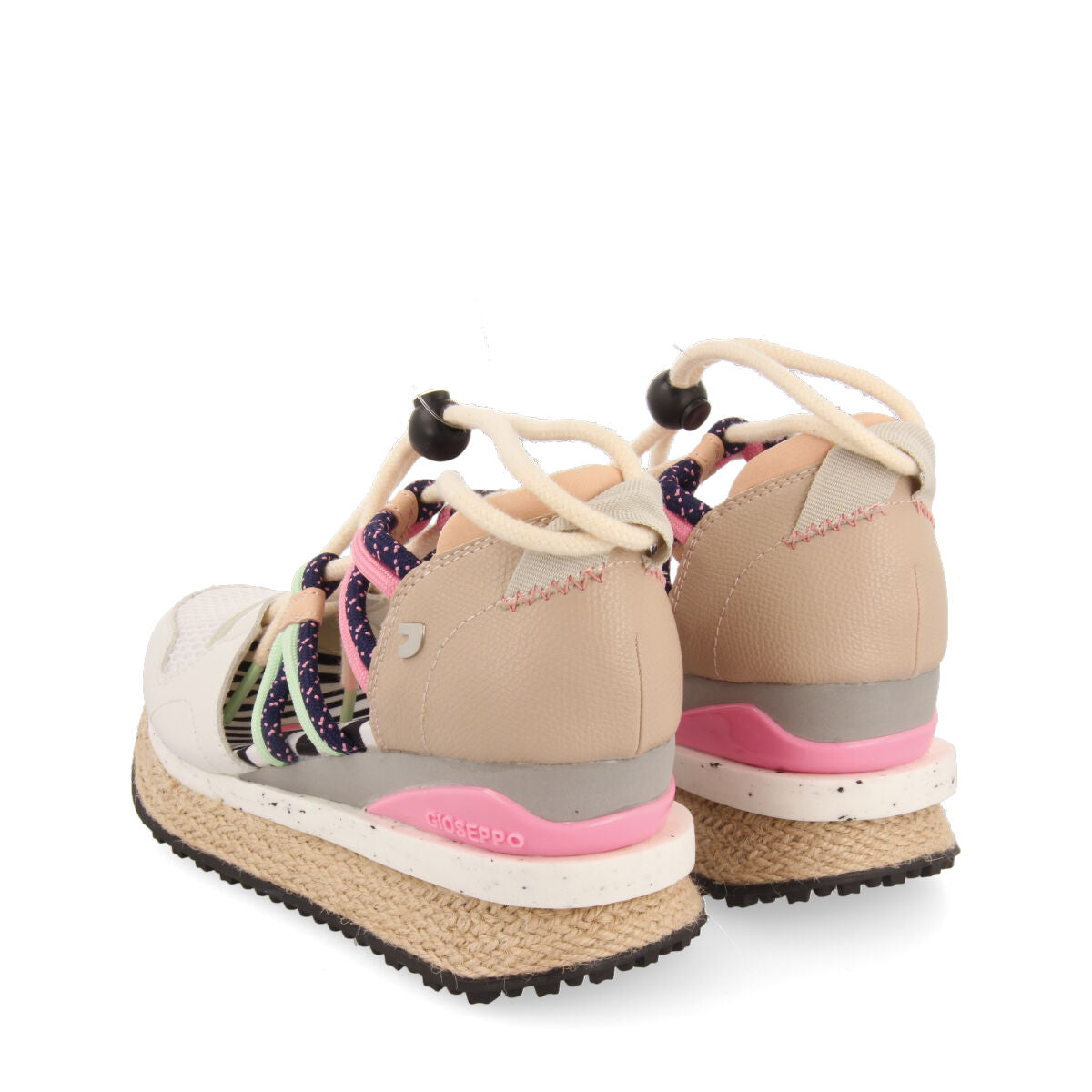 Tulare black espadrille sneakers with wedges