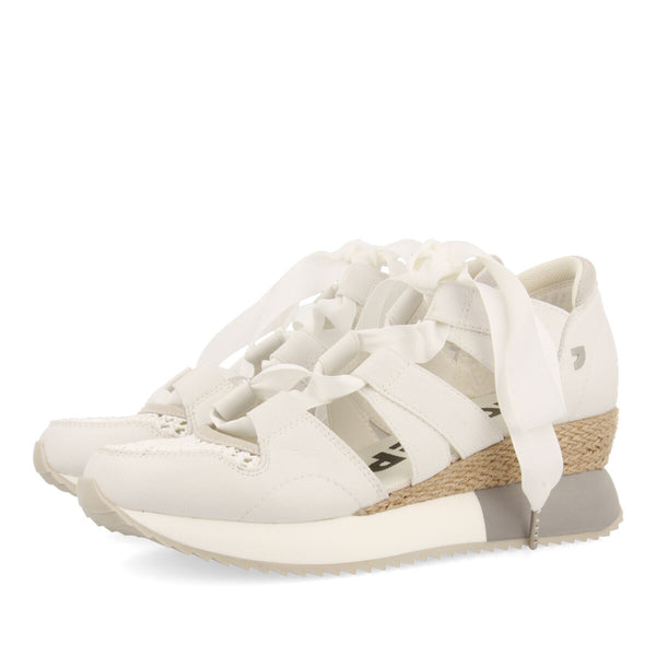 Tassin women's white espadrille sneakers