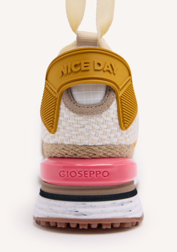 Coinches beige espadrille sneakers with wedges