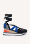 Coinches black espadrille sneakers with wedges