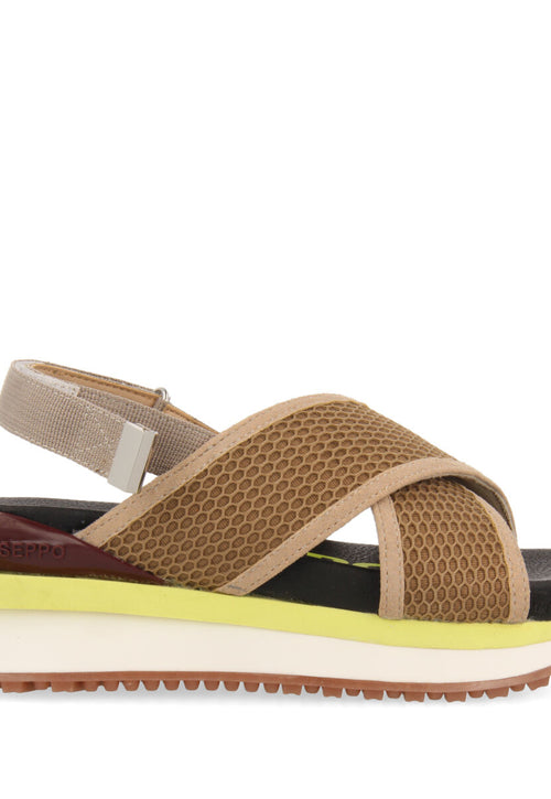 Caturai women's sporty beige mesh sandals