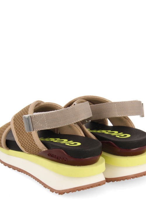 Caturai women's sporty beige mesh sandals