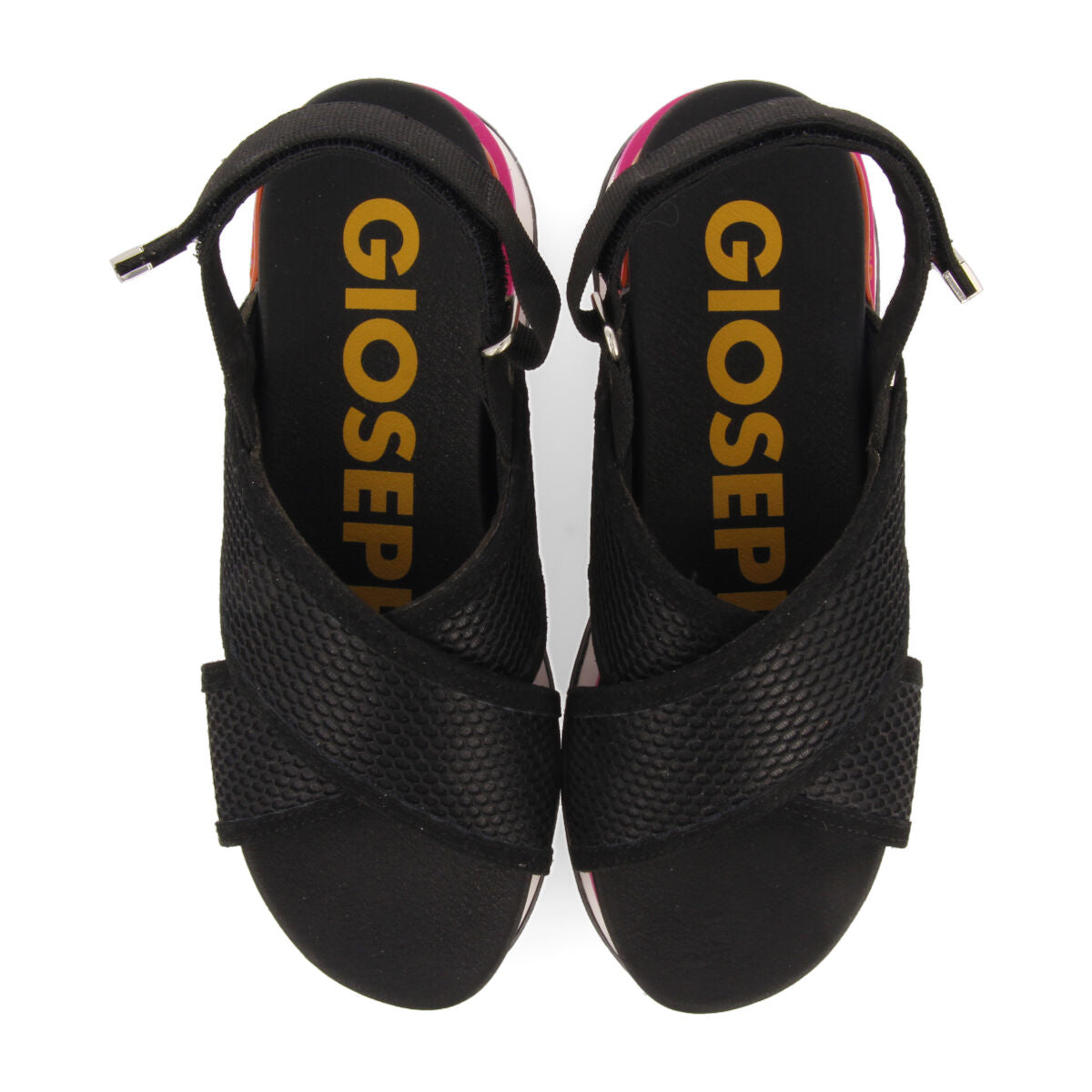 Caturai women's sporty black mesh sandals