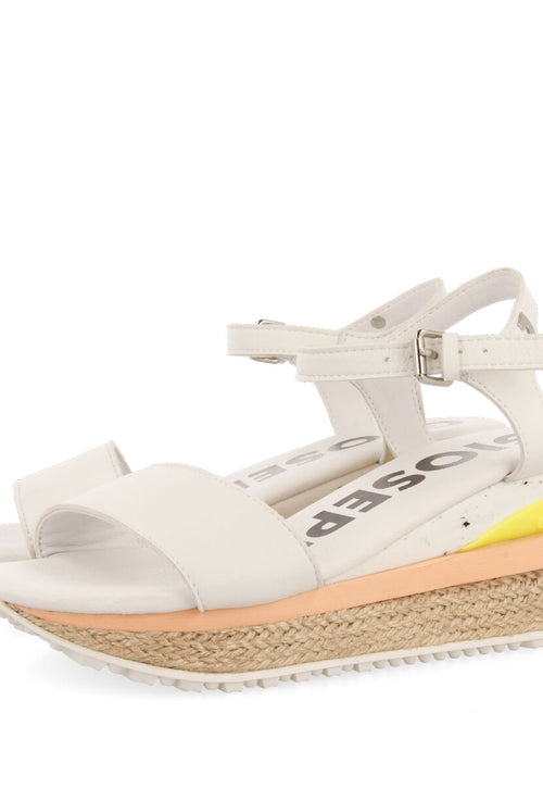 Sandalias deportivas blancas con cuña para mujer urandi 