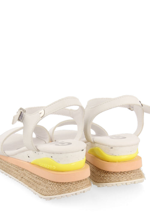 Sandalias deportivas blancas con cuña para mujer urandi 