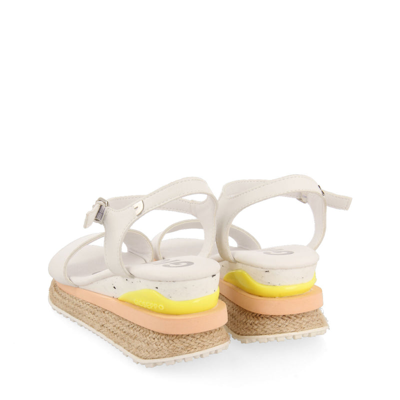 Sandalias deportivas blancas con cuña para mujer urandi 