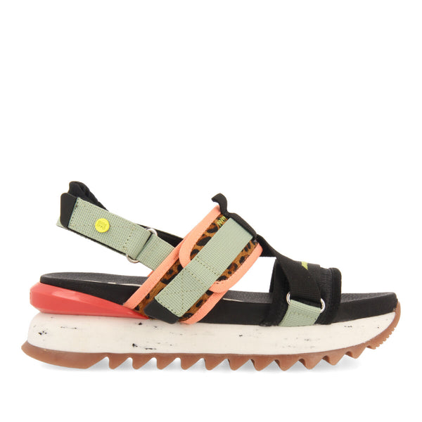 Semarang women's sporty leopard-print sandals