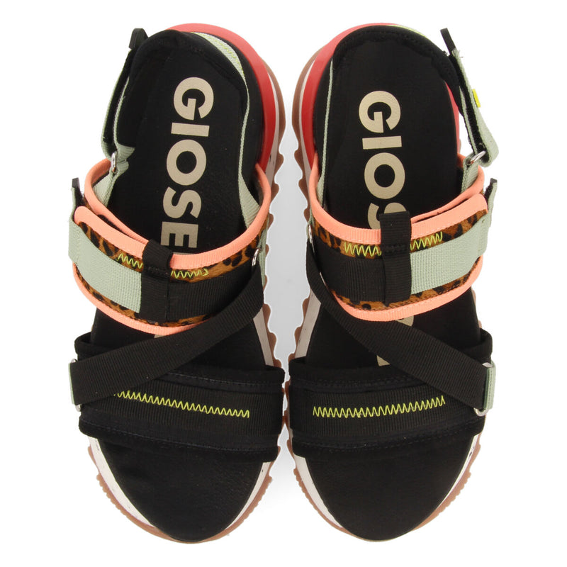 Semarang women's sporty leopard-print sandals