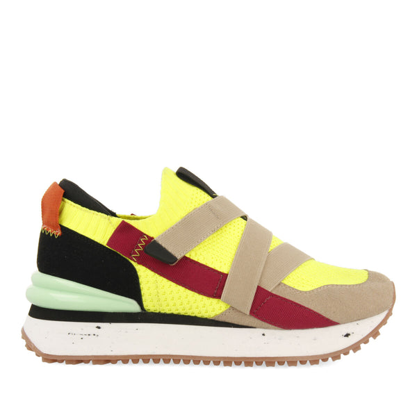 Tole women's neon sock-style sneakers with straps