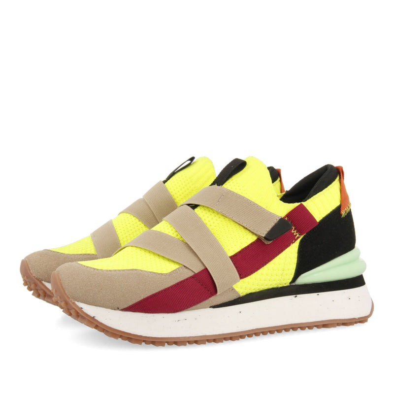 Tole women's neon sock-style sneakers with straps