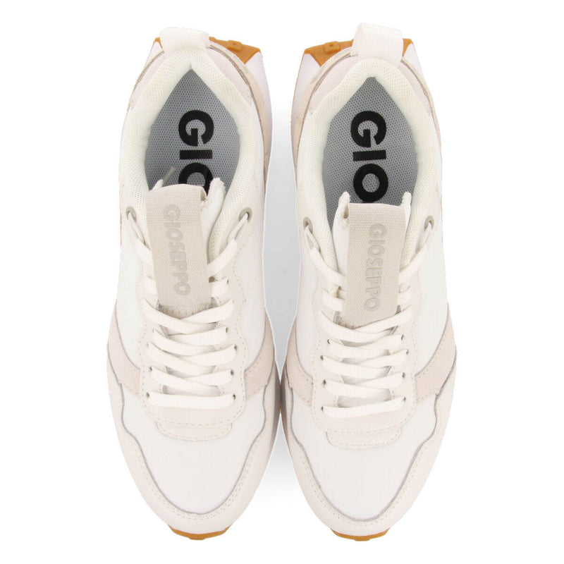 Sneakers blancas de inspiración retro con detalles multicolor para mujer chacao