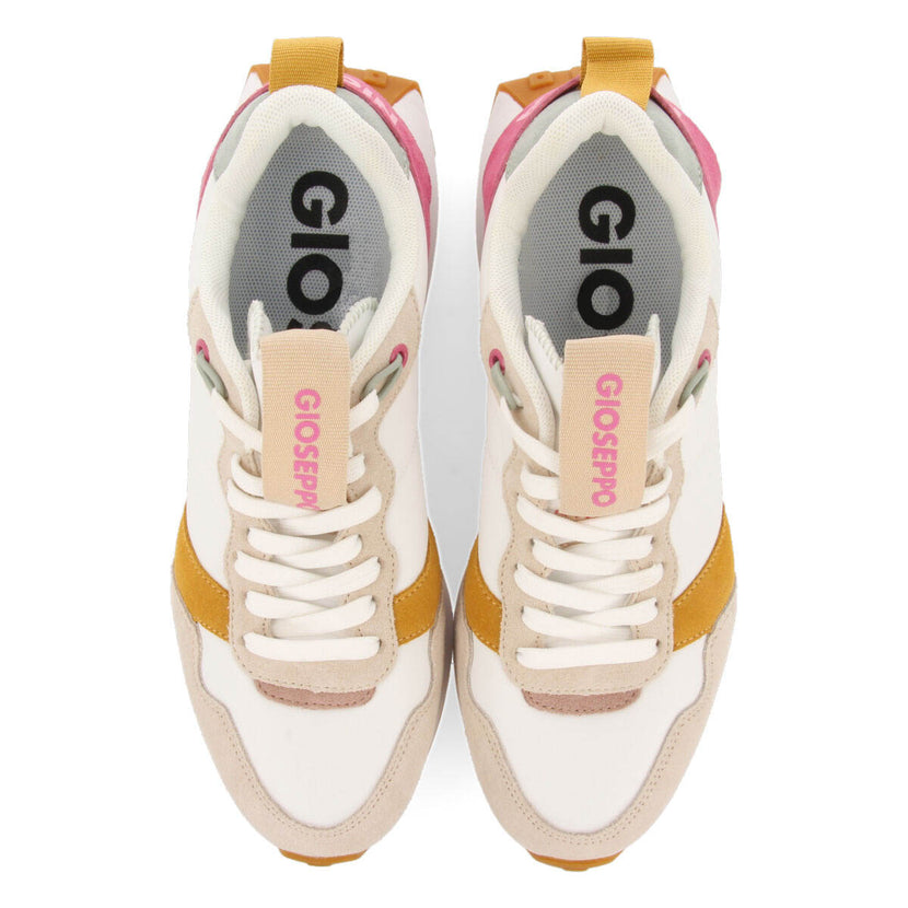 Sneakers fucsia de inspiración retro con detalles multicolor para mujer chacao
