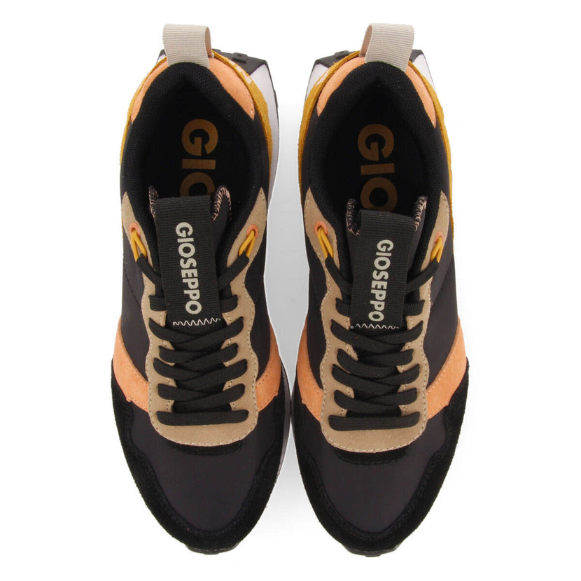 Sneakers nude de inspiración retro con detalles multicolor para mujer chacao