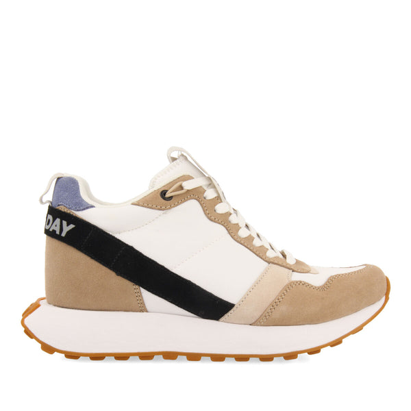 Sneakers multicolor de inspiración retro con cuña interna para mujer noreuil
