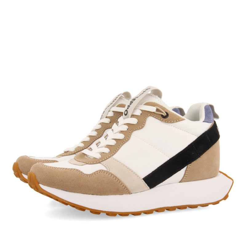 Sneakers multicolor de inspiración retro con cuña interna para mujer noreuil