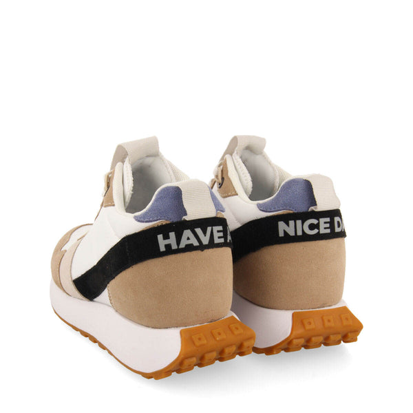 Sneakers multicolor de inspiración retro con cuña interna para mujer noreuil
