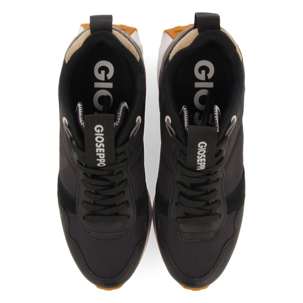 Sneakers negras de inspiración retro con cuña interna para mujer noreuil