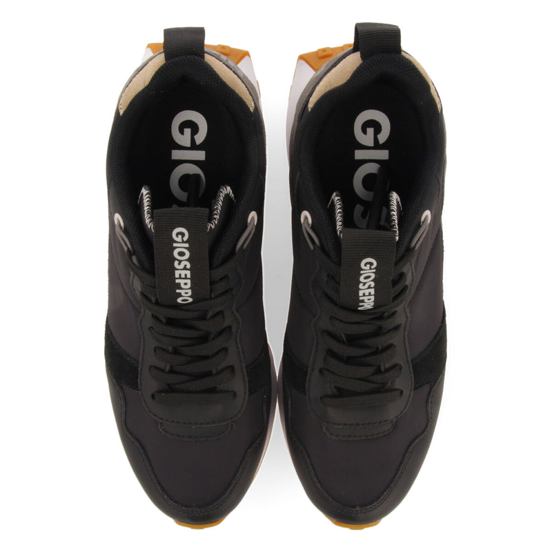 Sneakers negras de inspiración retro con cuña interna para mujer noreuil