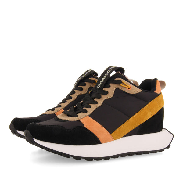 Sneakers nere d’ispirazione retrò con zeppa interna per donna vincly