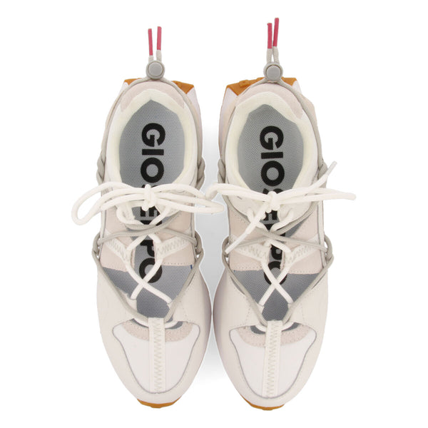 Girardot women's semi-open white sneakers