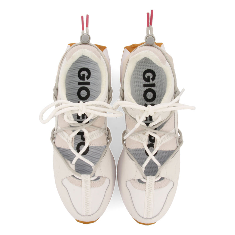 Girardot women's semi-open white sneakers