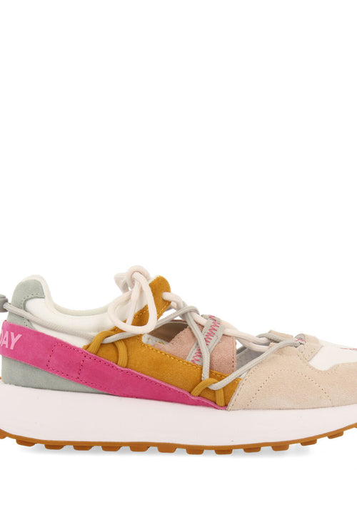 Leogane women's semi-open white sneakers