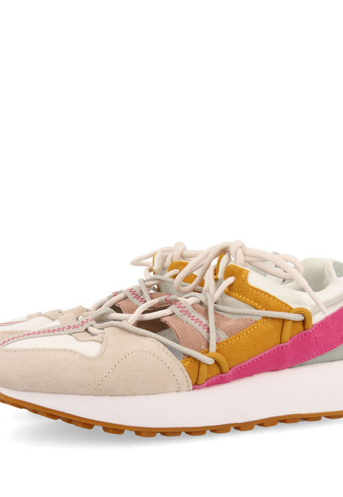 Leogane women's semi-open white sneakers