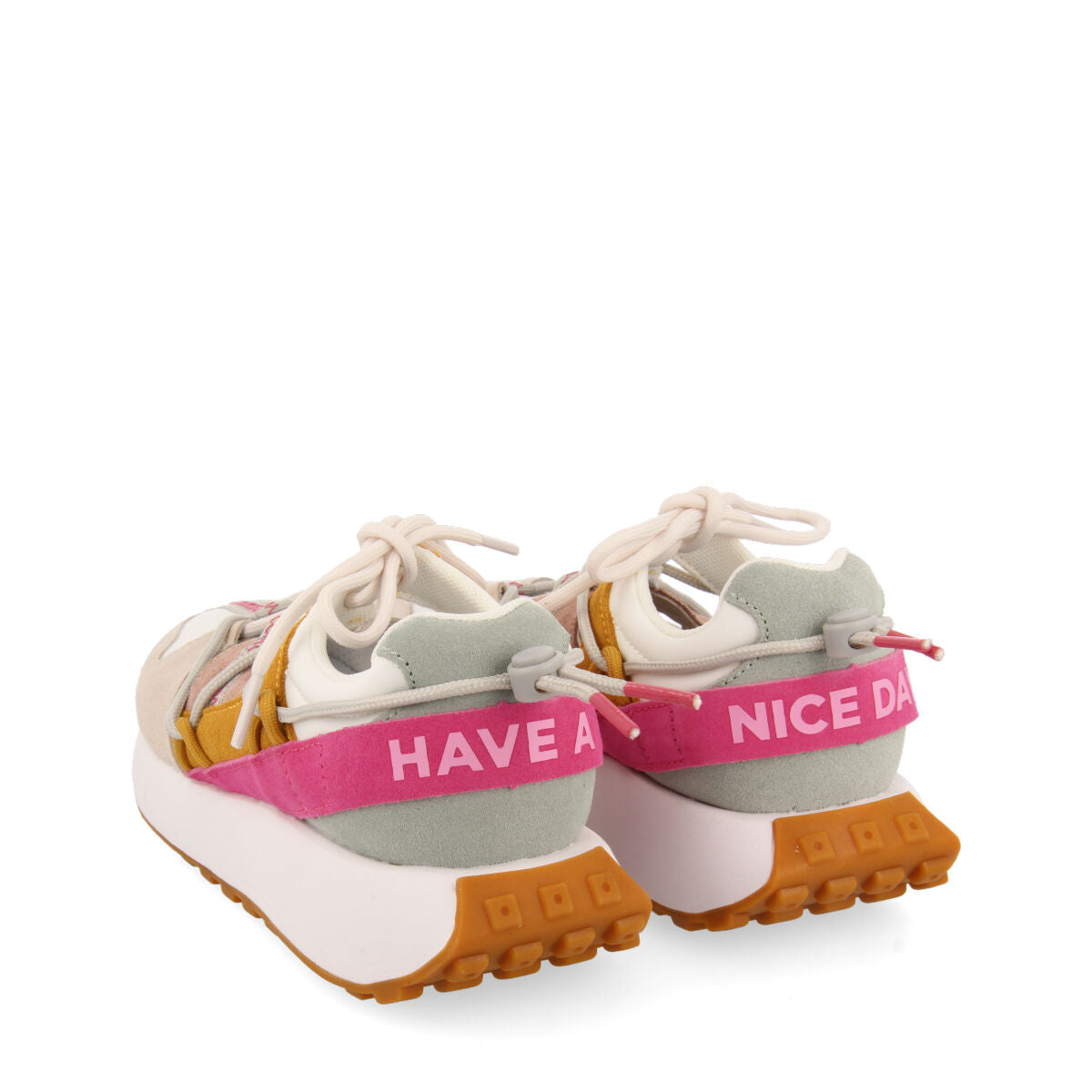 Sneakers bianche con taglio semiaperto per donna leogane