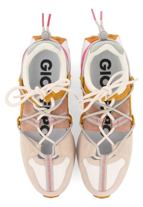 Leogane women's semi-open white sneakers