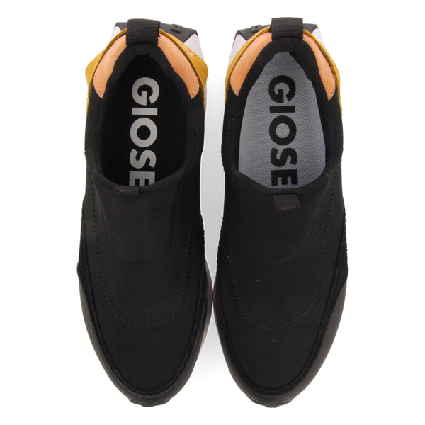 Sneakers negras estilo slip-on para mujer marusi