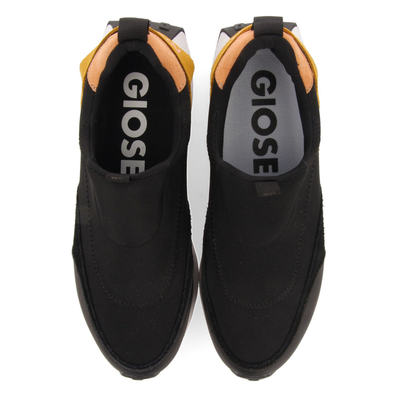 Sneakers negras estilo slip-on para mujer marusi