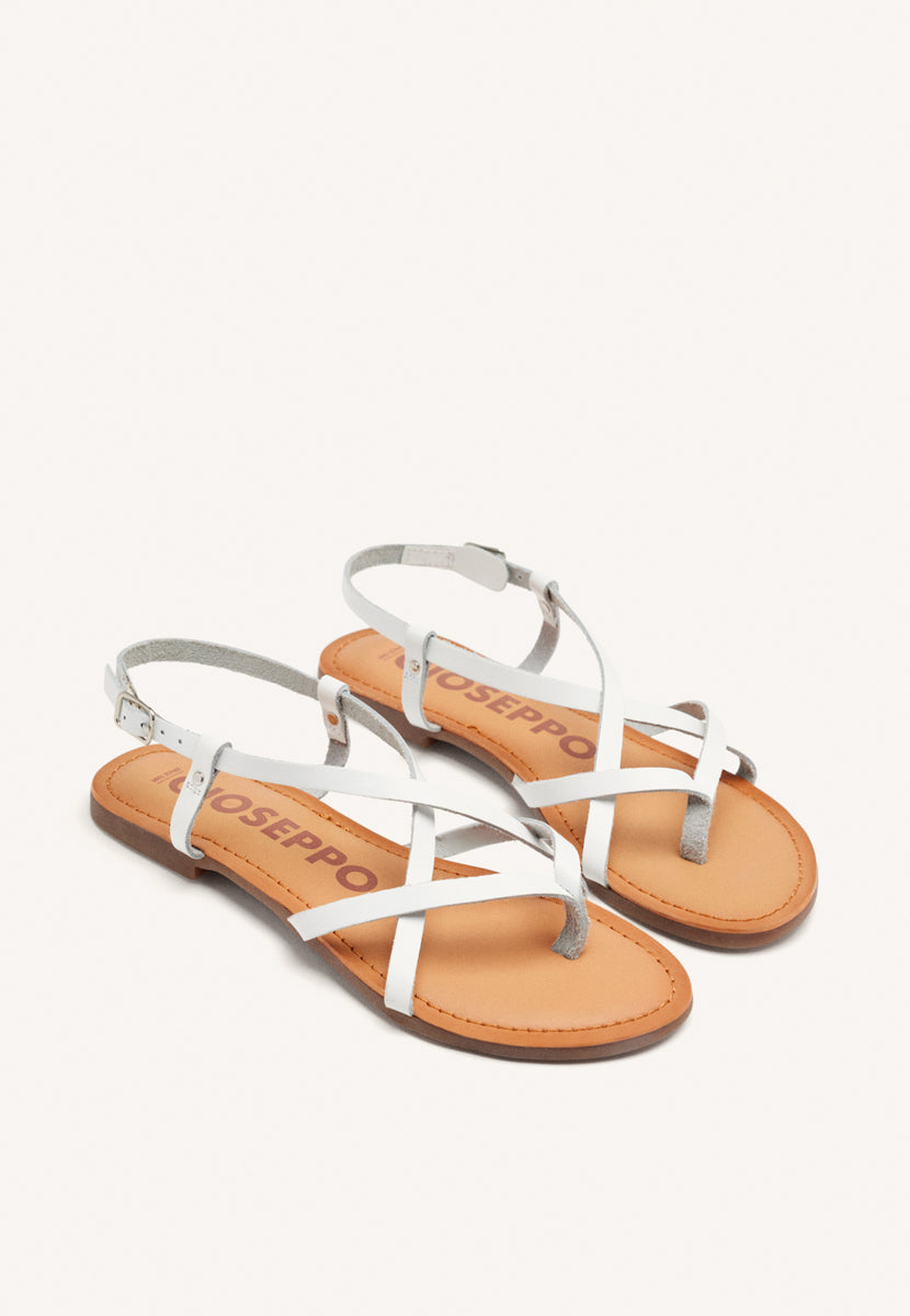 Sandali bianchi alla schiava per donna lelex
