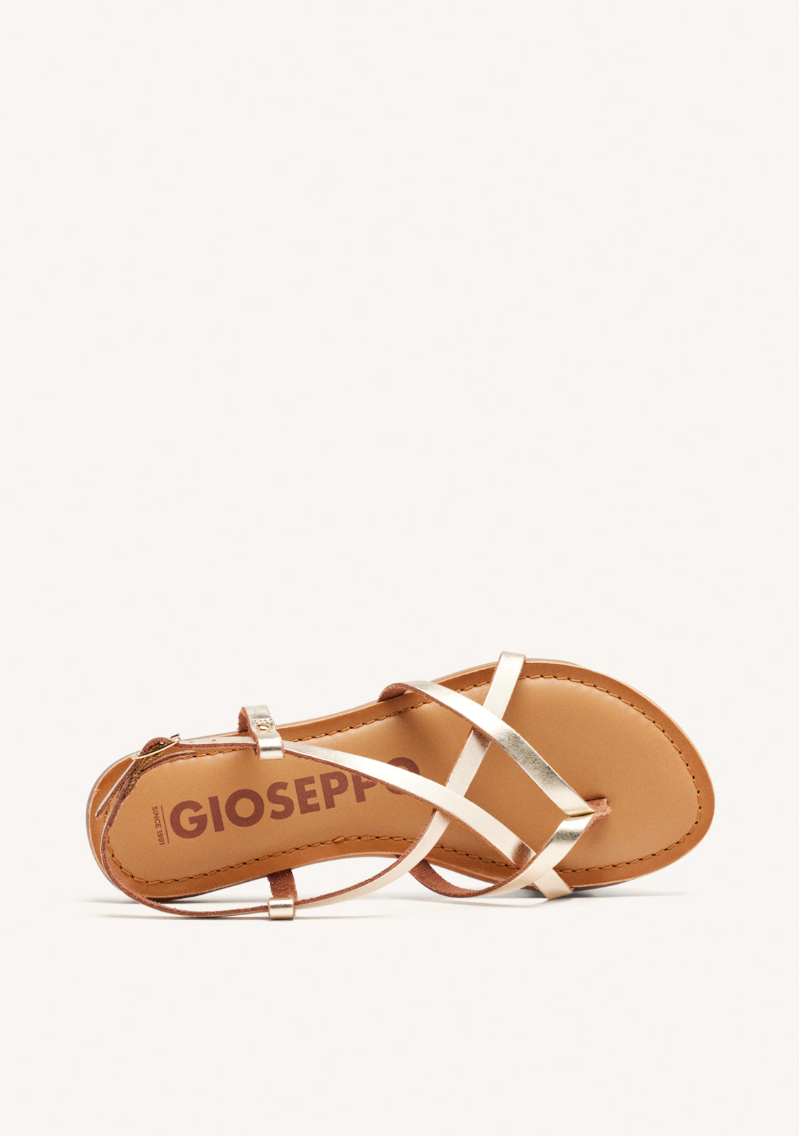 Lelex women's gold roman sandals