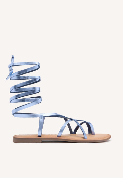 SANDALIAS PIEL TIRAS LUSSAT