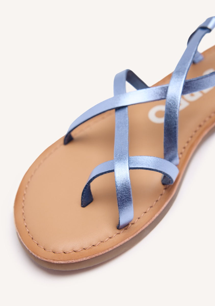 SANDALIAS PIEL TIRAS LUSSAT