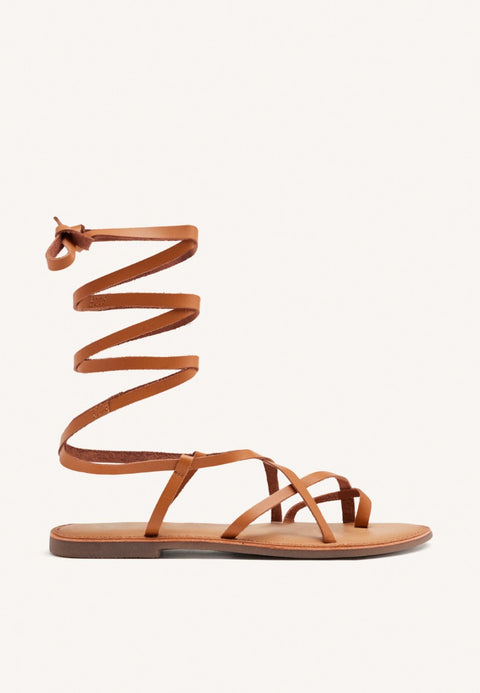 SANDALIAS PIEL TIRAS LUSSAT
