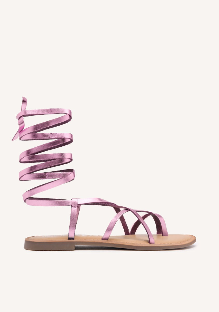 SANDALIAS PIEL TIRAS LUSSAT