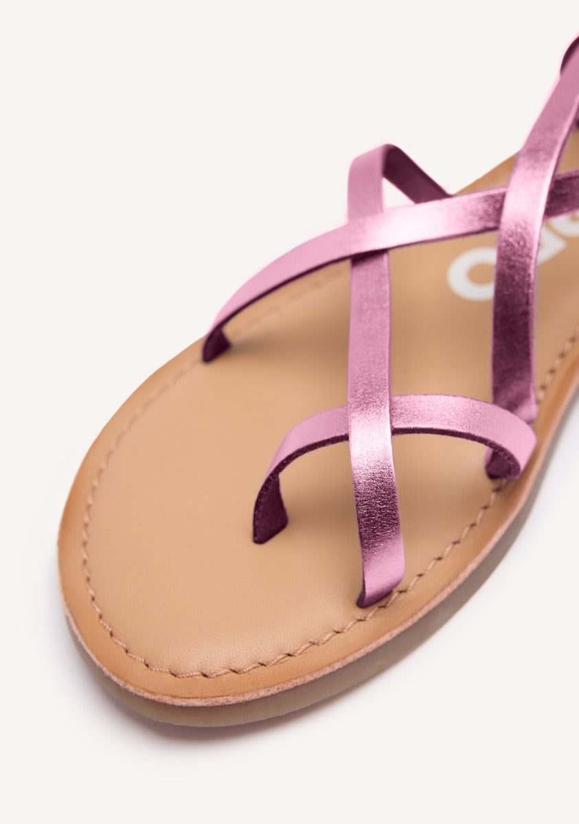 SANDALIAS PIEL TIRAS LUSSAT