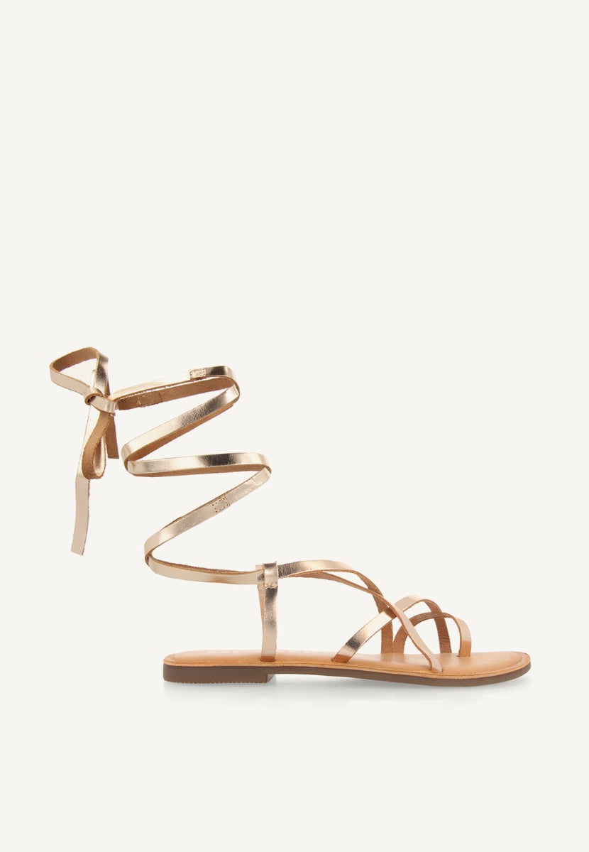 SANDALIAS PIEL TIRAS LUSSAT