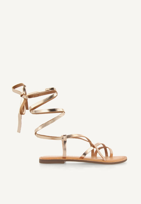 SANDALIAS PIEL TIRAS LUSSAT