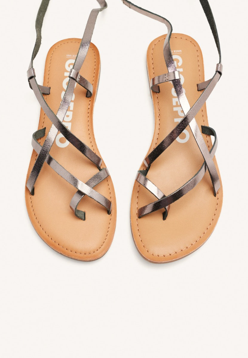 SANDALIAS PIEL TIRAS LUSSAT