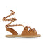 Sandales cuir en peau type espadrilles à cordes tressées pour femme bani  