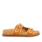 Sandalias naranja tipo bio con hebillas para mujer pancas 