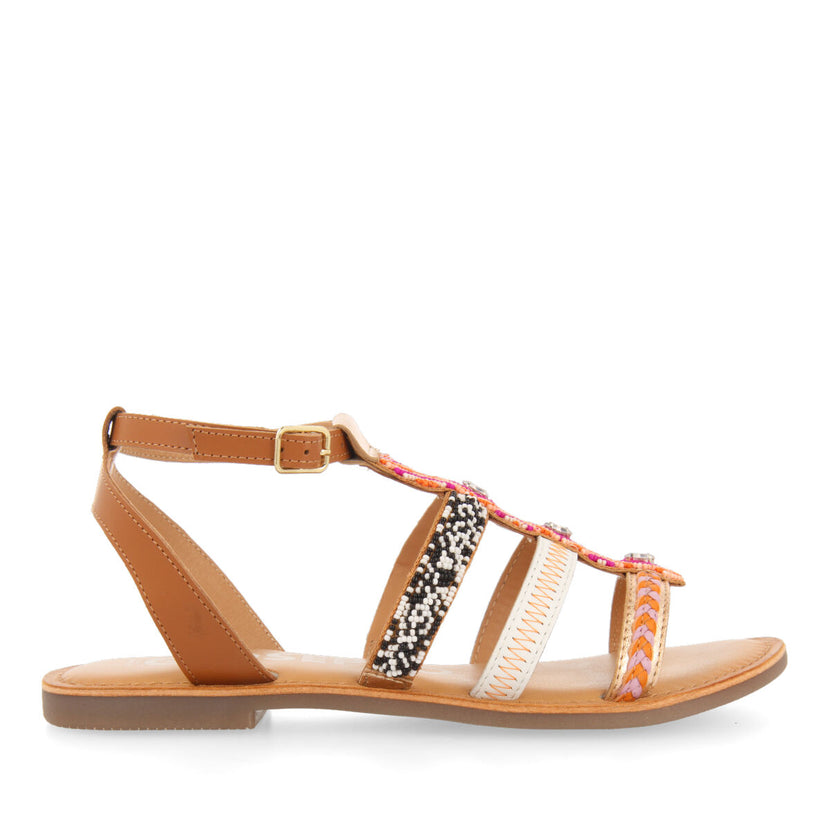Sandalias étnicas multicolor para mujer gatun 