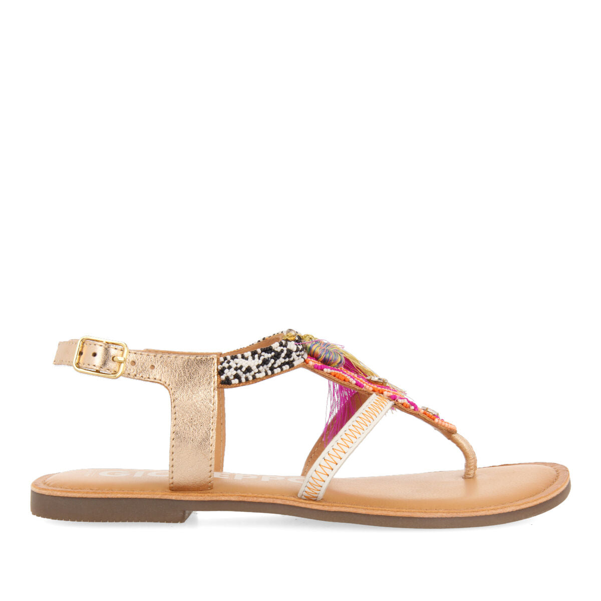 Sandálias étnicas multicolor para mulher buique 
