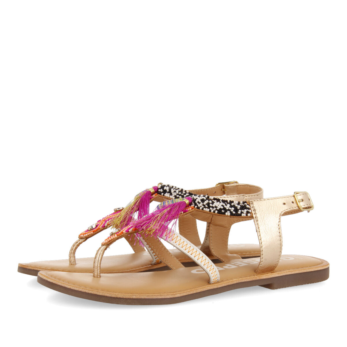 Sandálias étnicas multicolor para mulher buique 