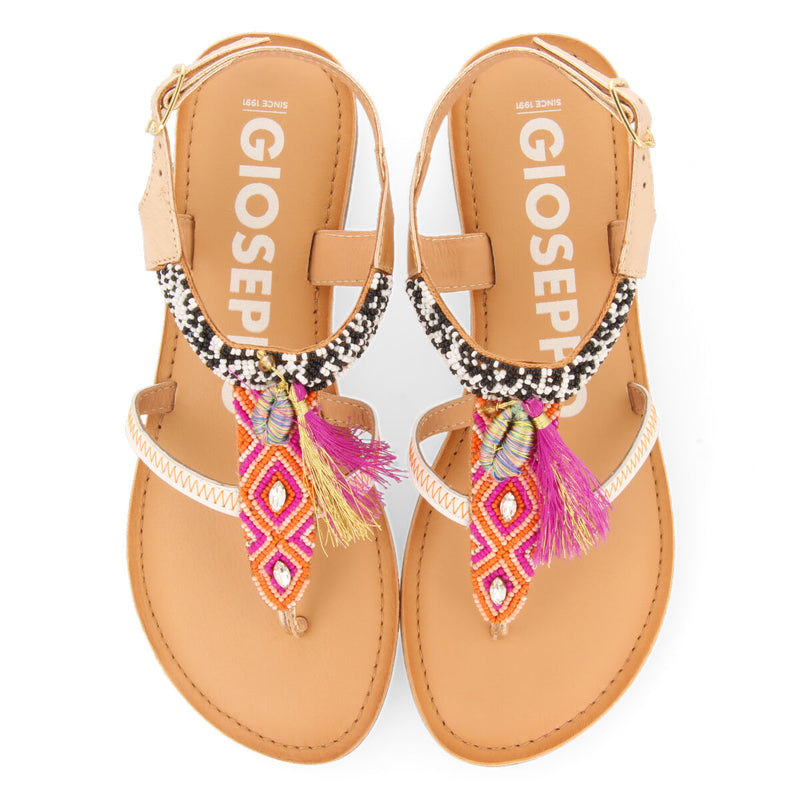 Sandalias étnicas multicolor para mujer buique 