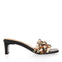 Sandalias multicolor de pala trenzadas con tacón para mujer saboga 