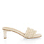 Claquettes off-white tressées à talon pour femme saboga 