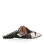 Babbucce in pelle nera con nappe per donna papantla 